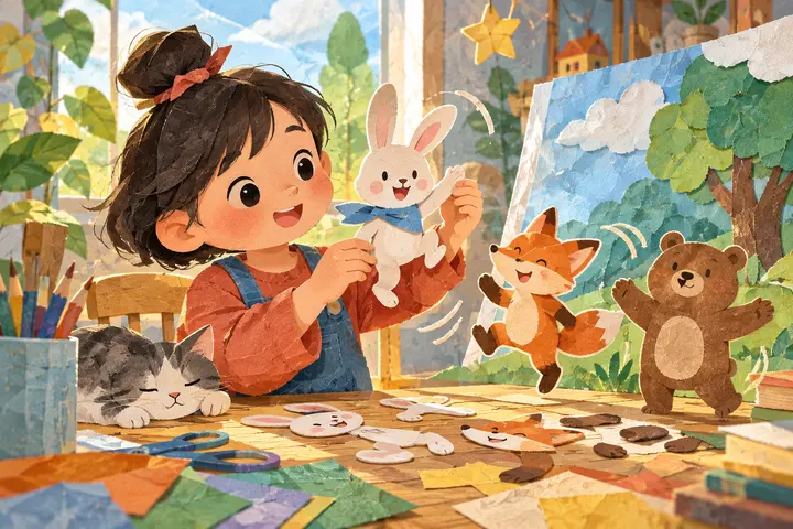 动态绘本素材准备：静态插画检查与镜头动作说明