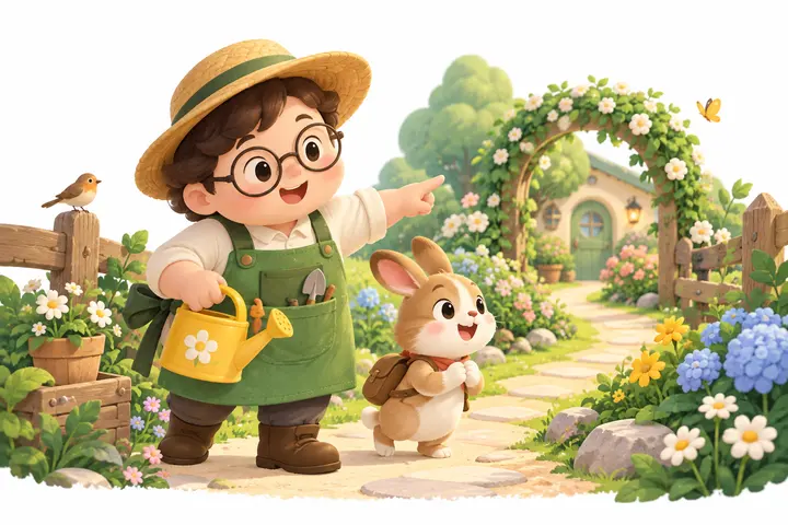 作者形象绘本设计：人物特征与客串情节安排